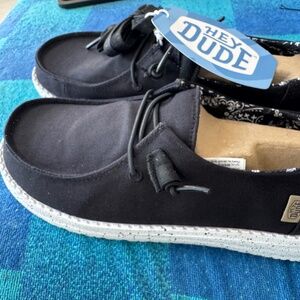 Hey Dude Women's Wendy Canvas Black Odyssey 40053-0YF US W 8 EUR 39 New